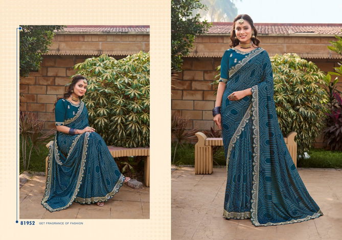 Tarana By Right Women Embroidery Foil Printed Sarees Wholesalers In Surat